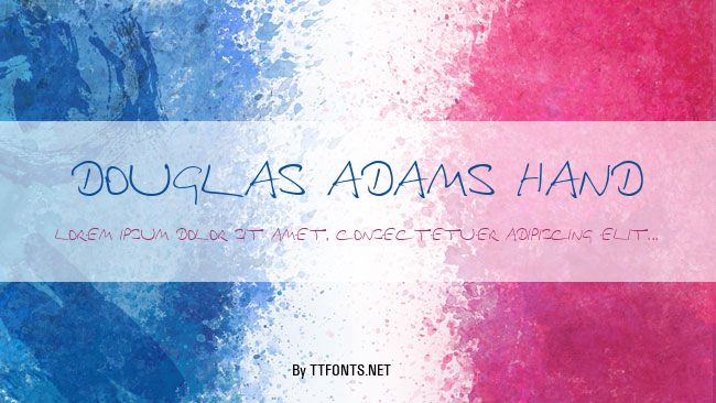 Douglas Adams Hand example